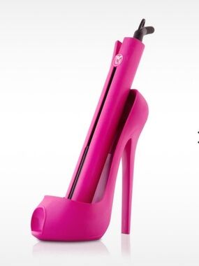 Royale Cinderella Shoe Holder Heat Resistant Flat Iron Holder Hot Pink NEW